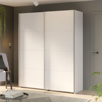 Line vaatekaappi liukuovilla 170x210 valkoinen